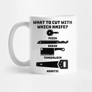 What to Cut with Which Knife - Wargaming Meme Funny Gift Mug